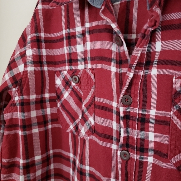 Wrangler red plaid flannel. Sz XL - Picture 5 of 9